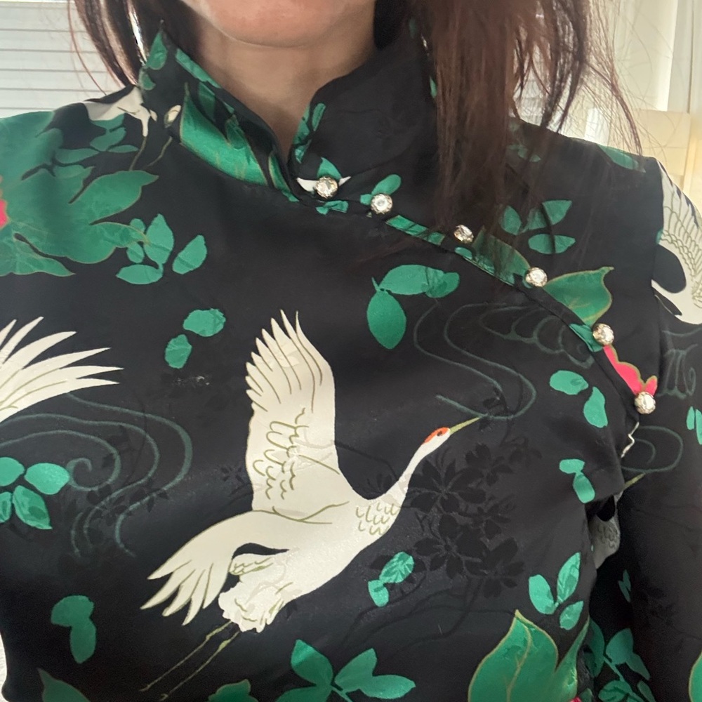 Zara Chinese Style Mini Dress - Picture 4 of 7